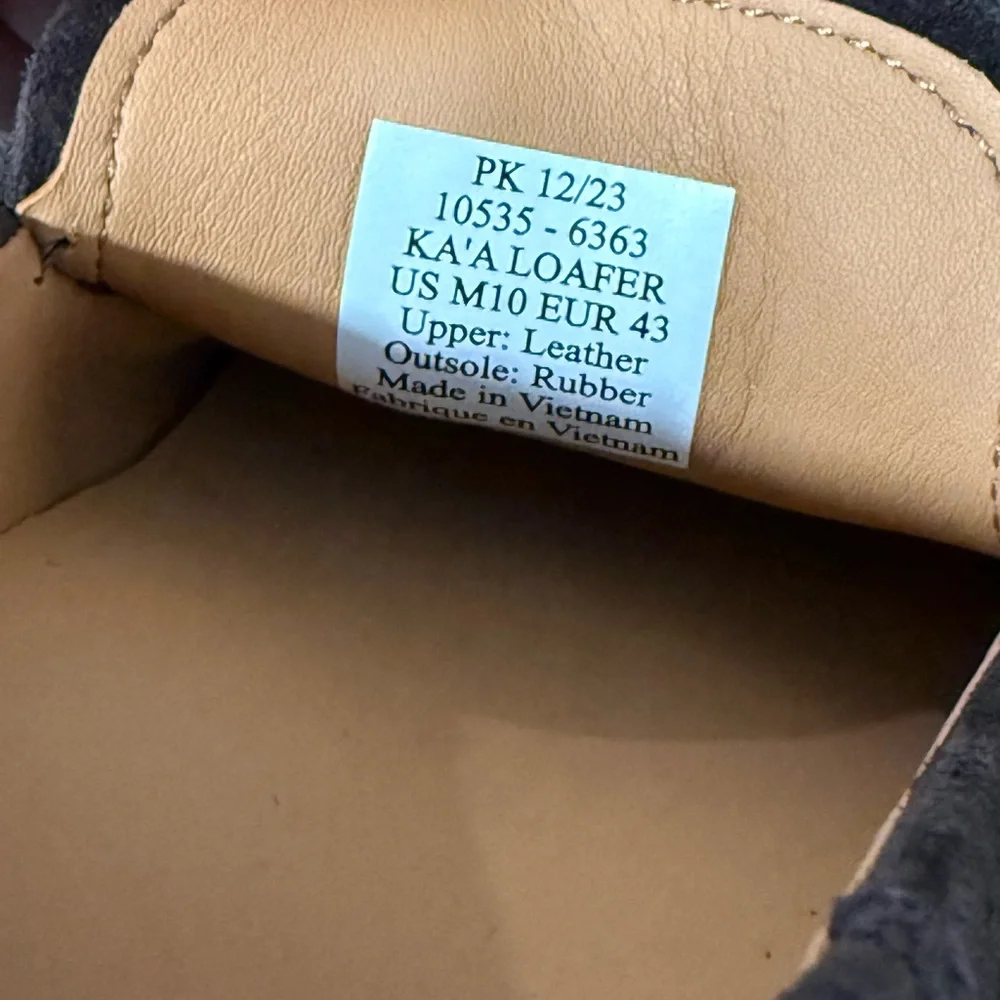 OluKai Ka'a Loafer Slip on Shoes Men's Size 10 Brown New‎